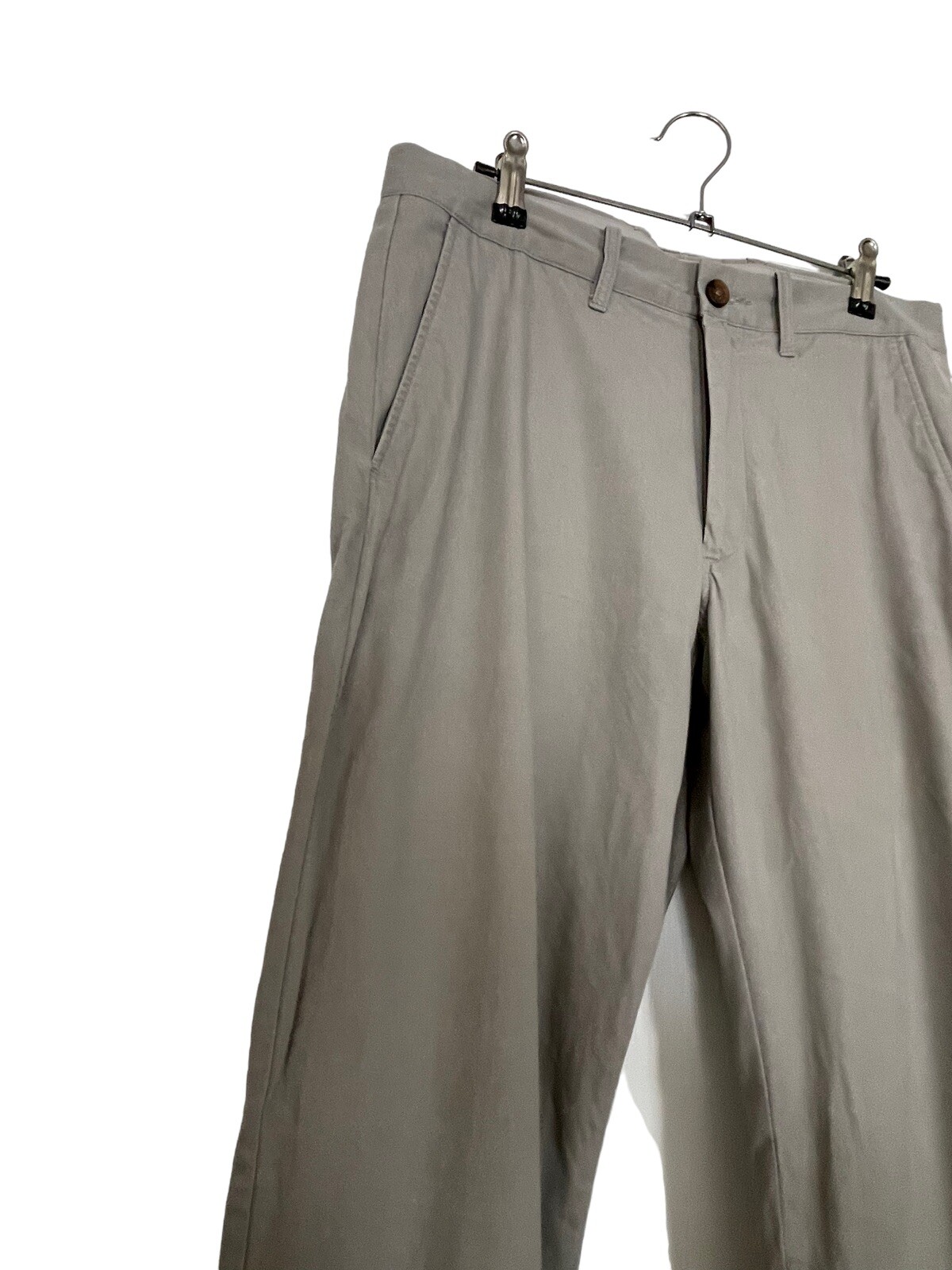 J. Crew The Sutton Chino Pants Men’s Size 31 Gray Khaki Flat Front 31×32 Slacks