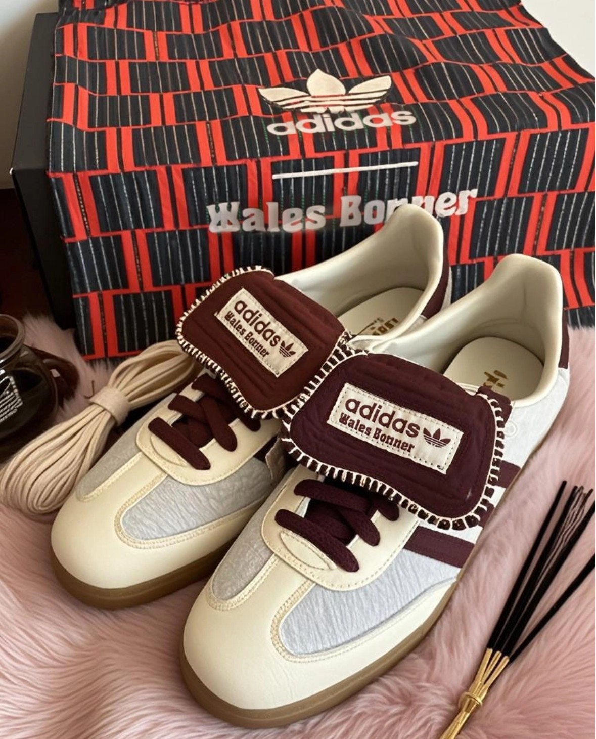 Wales Bonner x adidas Originals Samba “Pony Tonal” – Low-Top Leather Sneakers