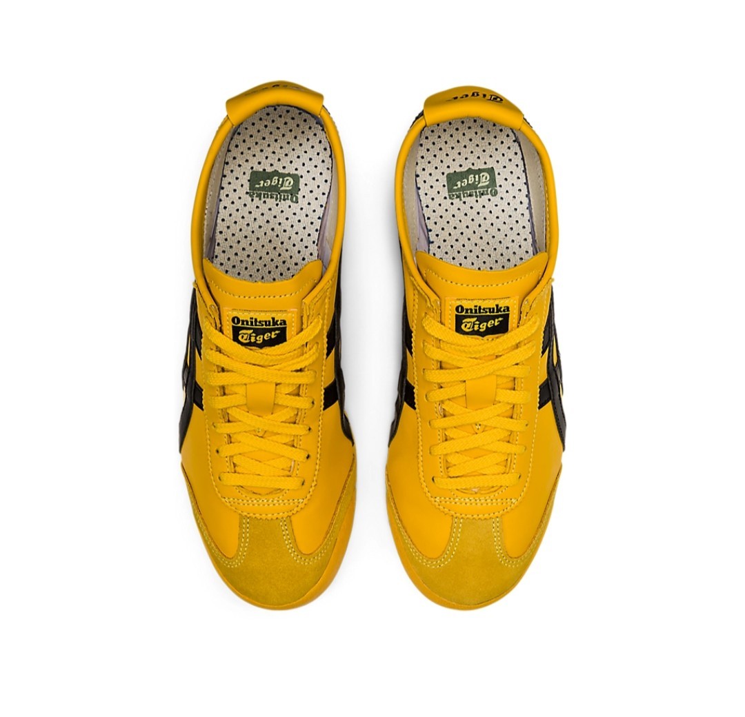 Onitsuka Tiger Mexico 66 Yellow/Black Low Top Lace Up Sneakers DL408-0490
