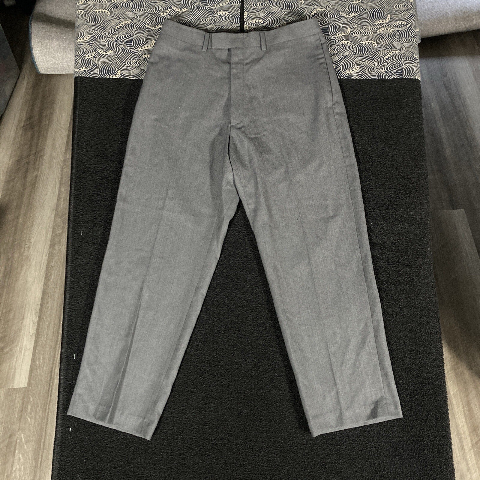 Kenneth Cole Reaction WPL 386 Mens Gray Suit Pants Dress Pants 32 x 29