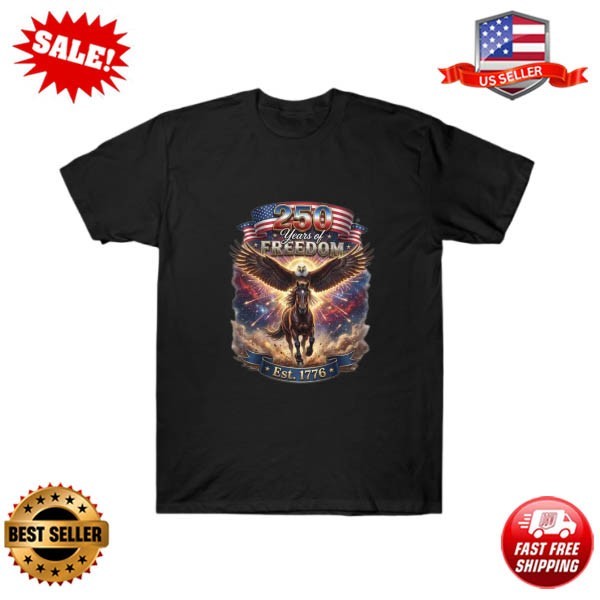 250 Years Of Freedom Shirt, USA Anniversary Shirt, Freedom Tee, 4th of July Tee,