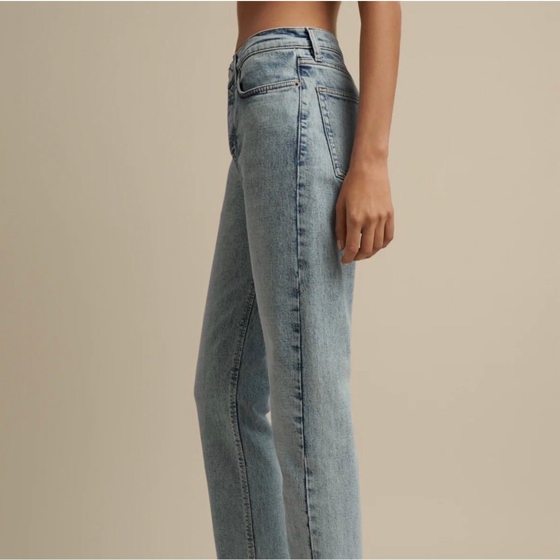 Jeanerica Eiffel Straight Leg Jeans Vintage 82 Wash 26/34 EUC