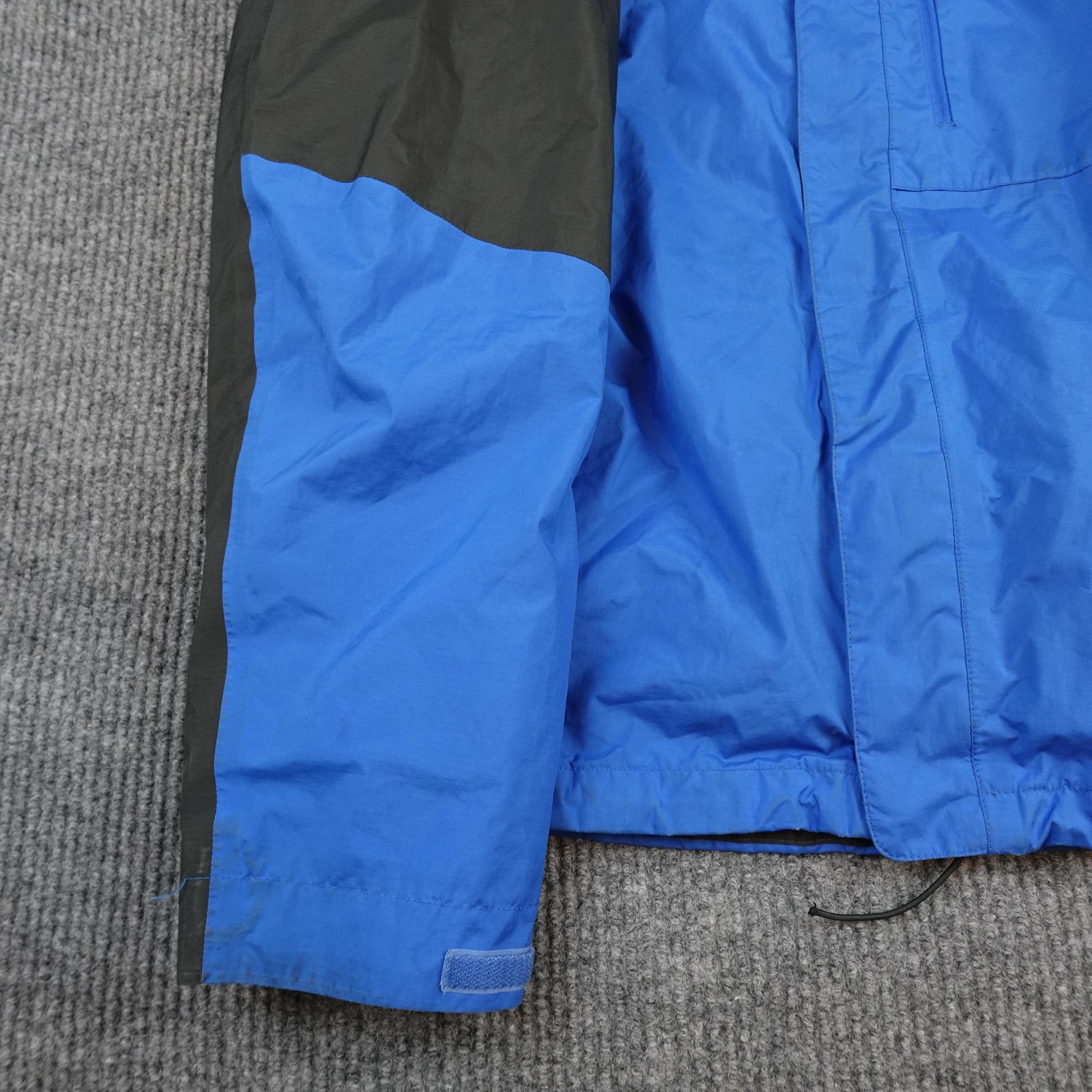 The North Face Goretex Jacket Mens Large Blue Hooded Ski Snow Shell Waterproof