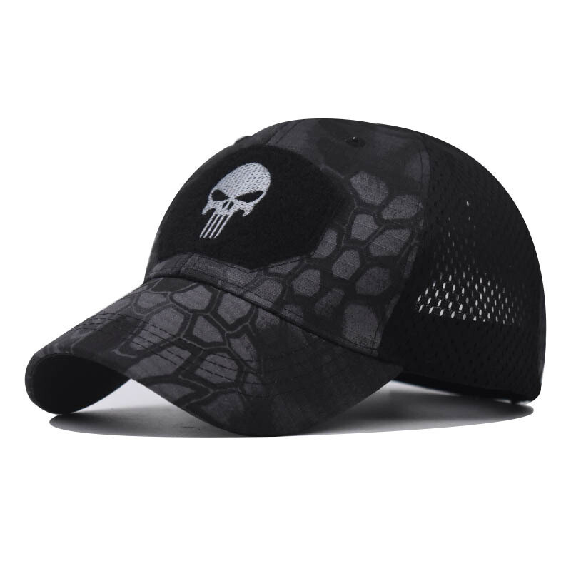 Skull Camouflage Baseball Cap Tactical Army Outdoor Sports Hat Sunshade Hat