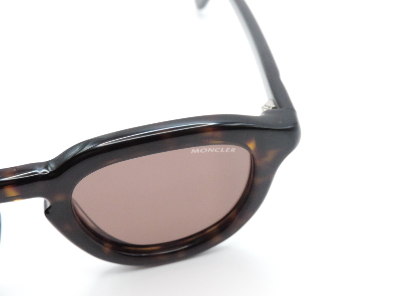 MONCLER ML 0079 52J SUNGLASSES BROWN TORT. 48-25-145 USED*