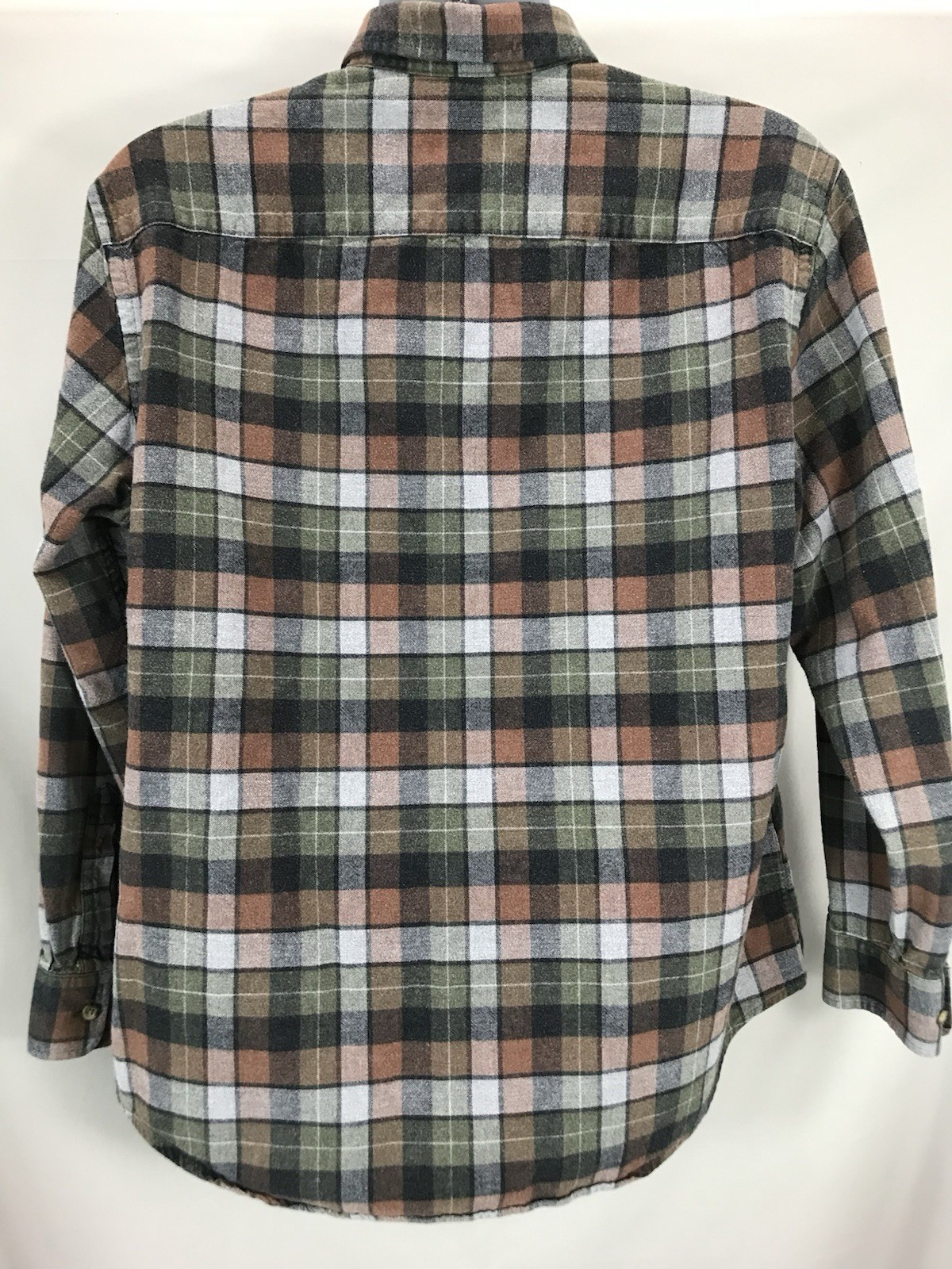 Pendleton Mason Shirt Mens Large Faded Worn Gray Multicolor Button Down