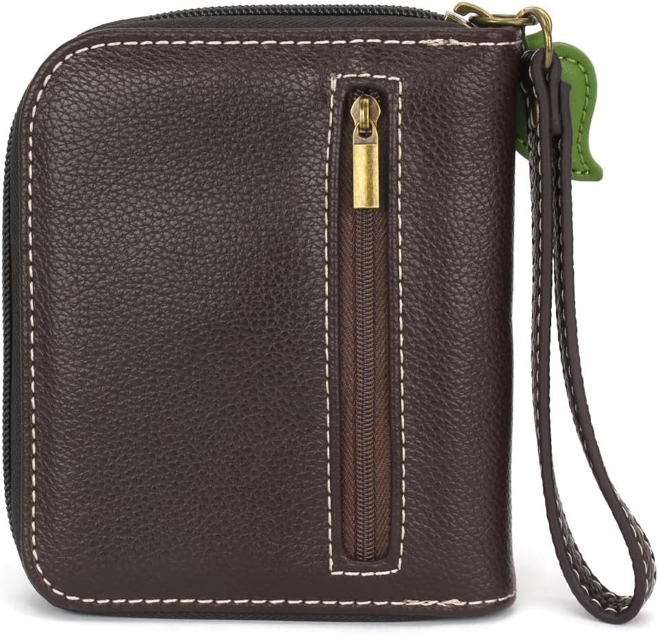 CHALA HYDRANGEA Zip Around Wallet Wristlet Purple 5″W x 6″H x 1″D NWT