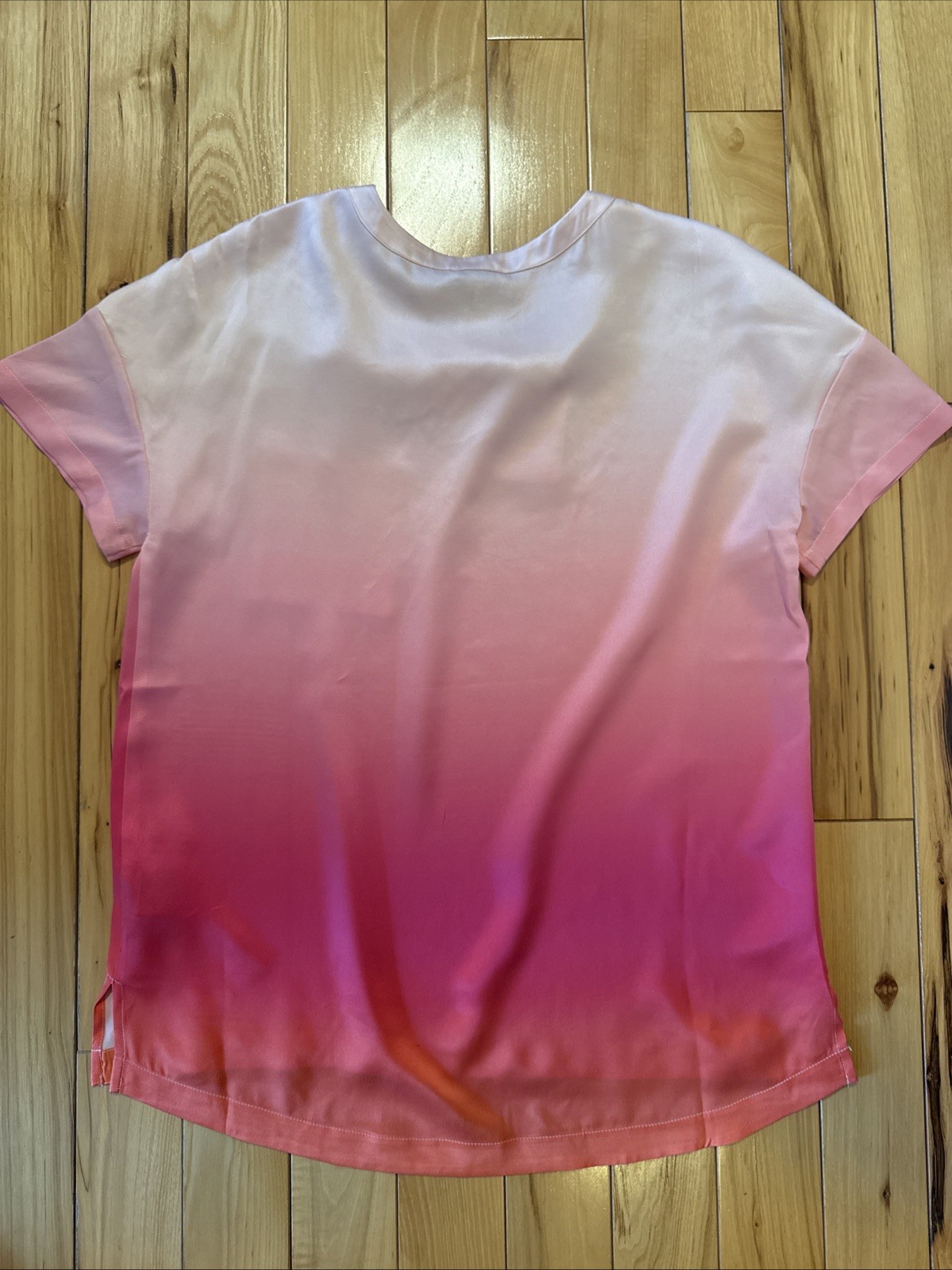 BADGLEY MISCHKA Ombre Mulberry Silk Blouse Women’s Size S Multi NWT