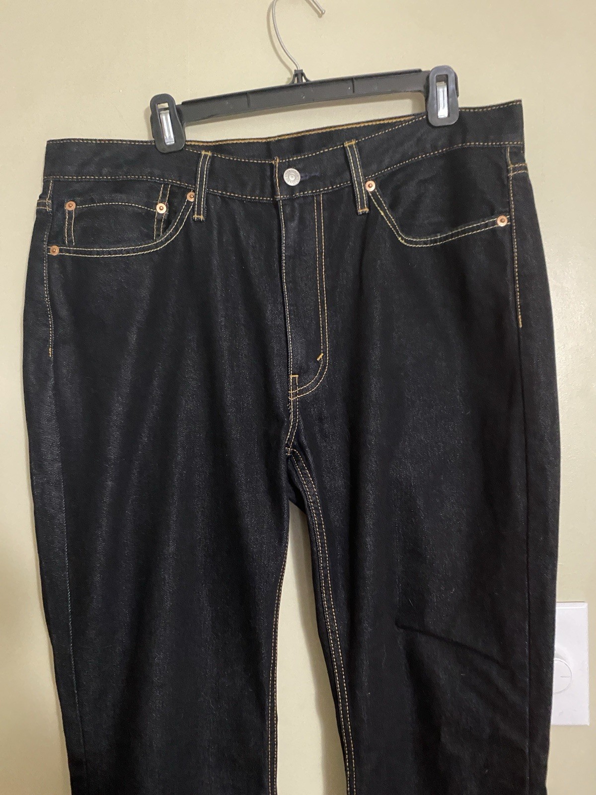 Levi’s NATIVE CALI BLACK STRETCH Men’s 512 Slim Fit Taper Jeans. 36×32 NWOT