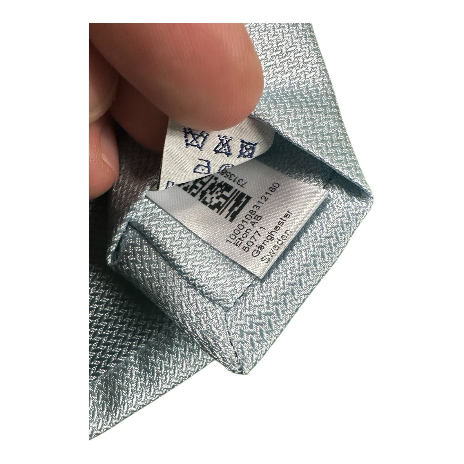 ETON Current Solid Blue Pure Silk Woven The 3.25 Inch Width NWT