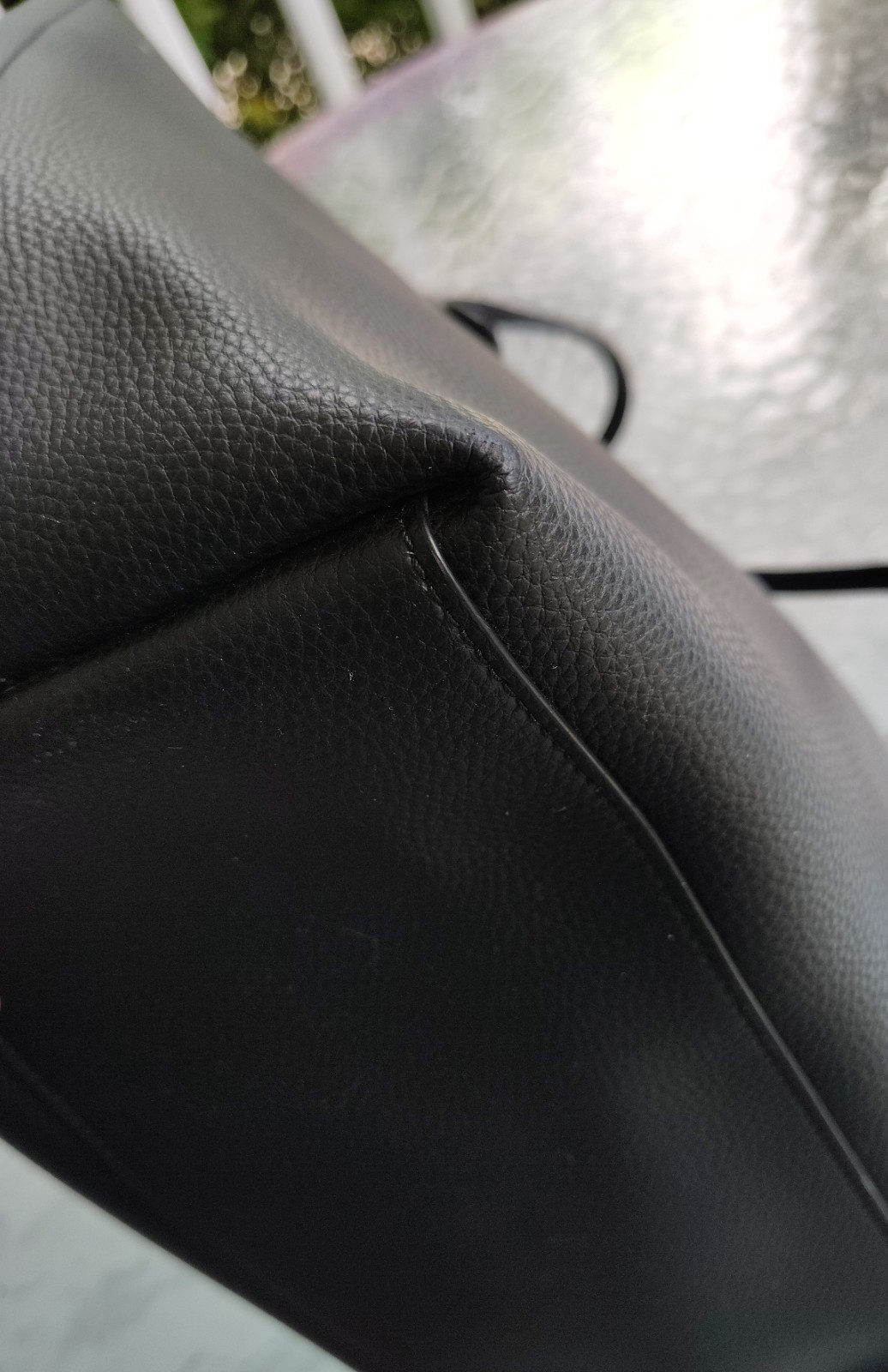 Coach LARGE 58849 Black Market Leather Turnlock Tote/Shoulder Bag