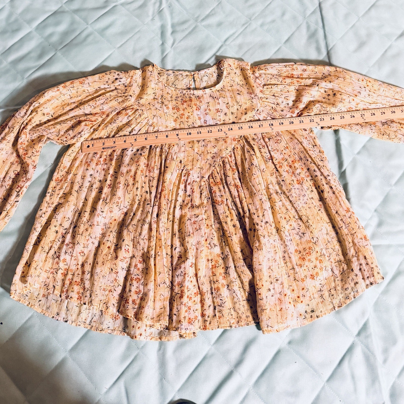 S. Oliver Yellow Floral Pleated Peasant Blouse,cottagecore, prairie,boho chic,