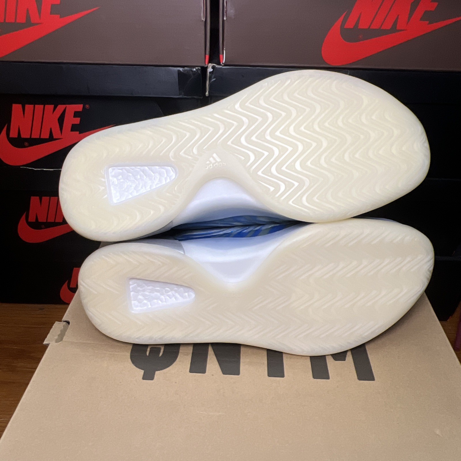 Adidas – US 14 Men’s Frozen Blue/Off White/Black Boost – Yeezy QNTM – GZ8872 NIB