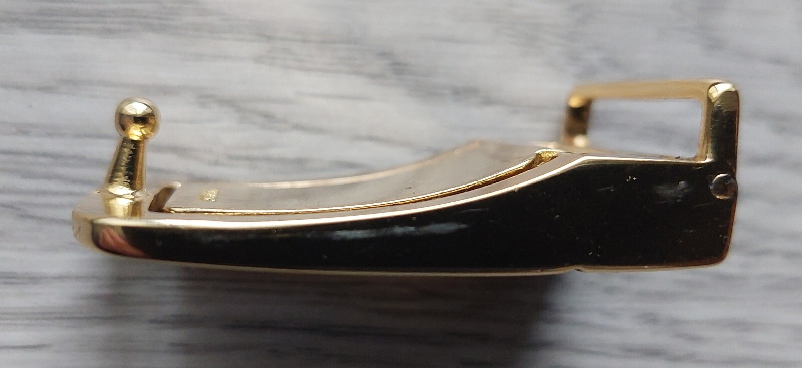 VTG Belt Buckle SPORRONG, brass, size 5.1 x 3.2 cm/ 2 x 1.3 in, used, Sweden