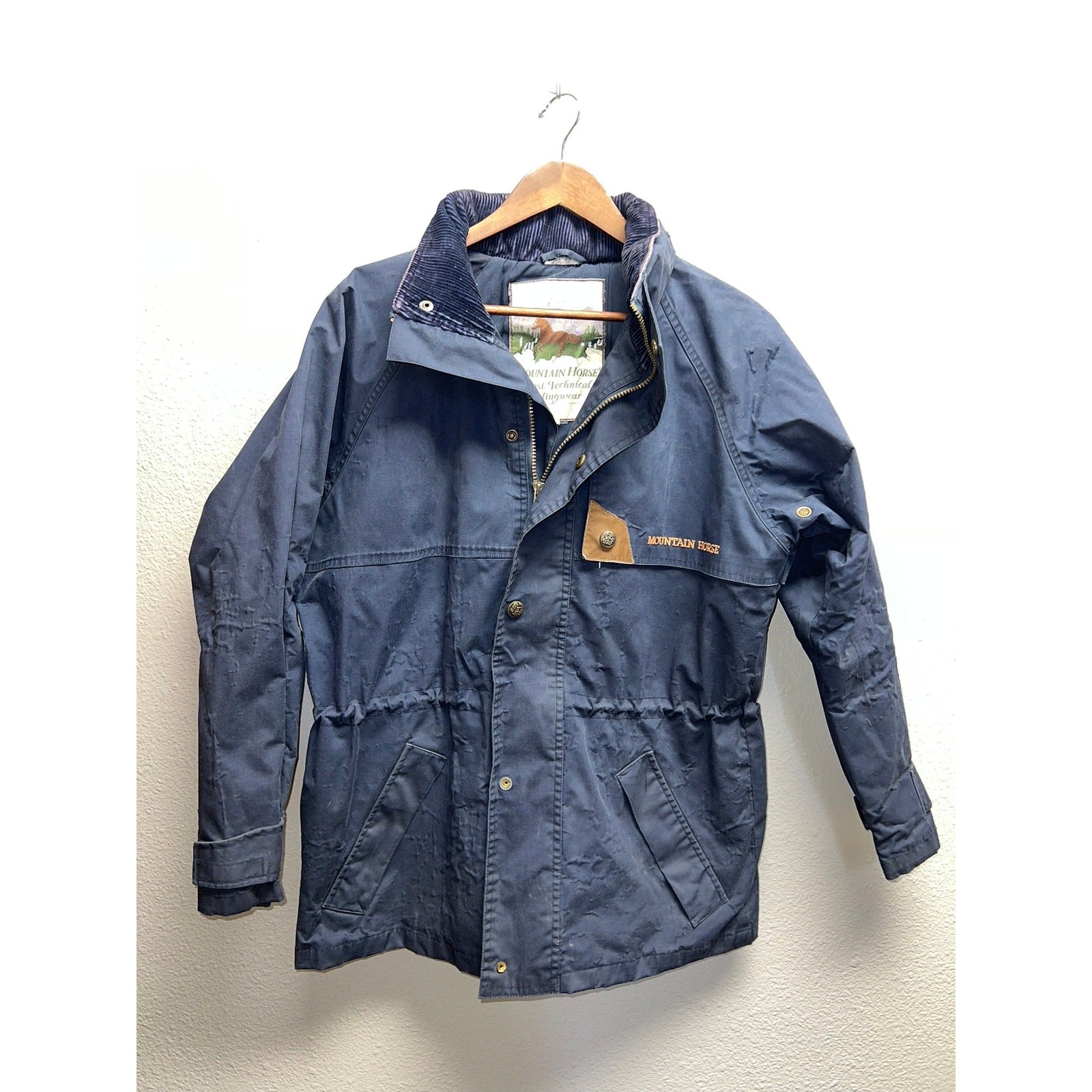 Vintage Womens Mountain Horse Jacket Techinal Riding Wear Blue VTG Small