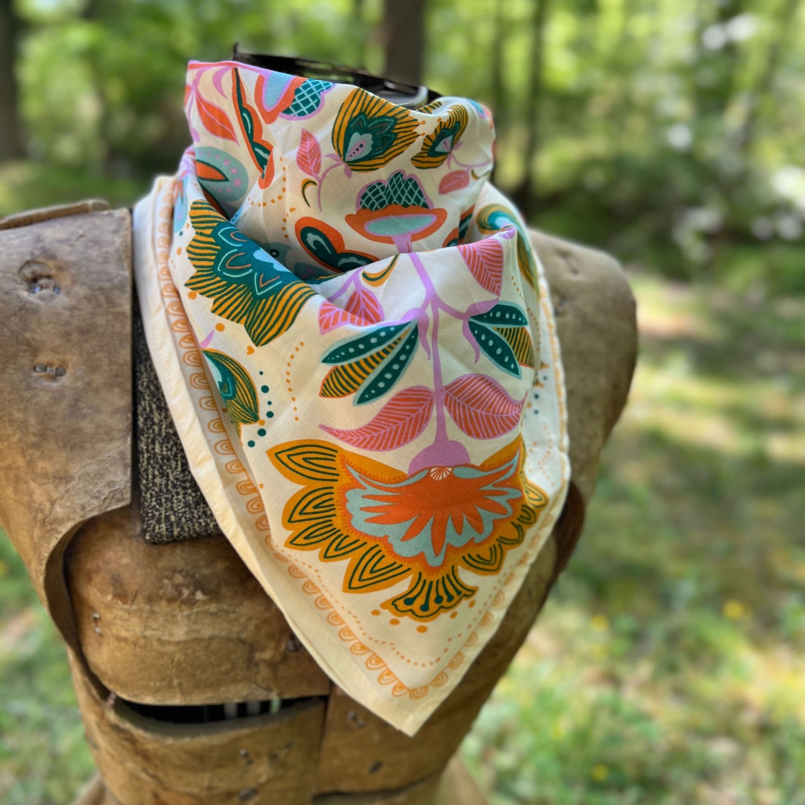 Bandana Square Scarf – Ingrid Floral Print