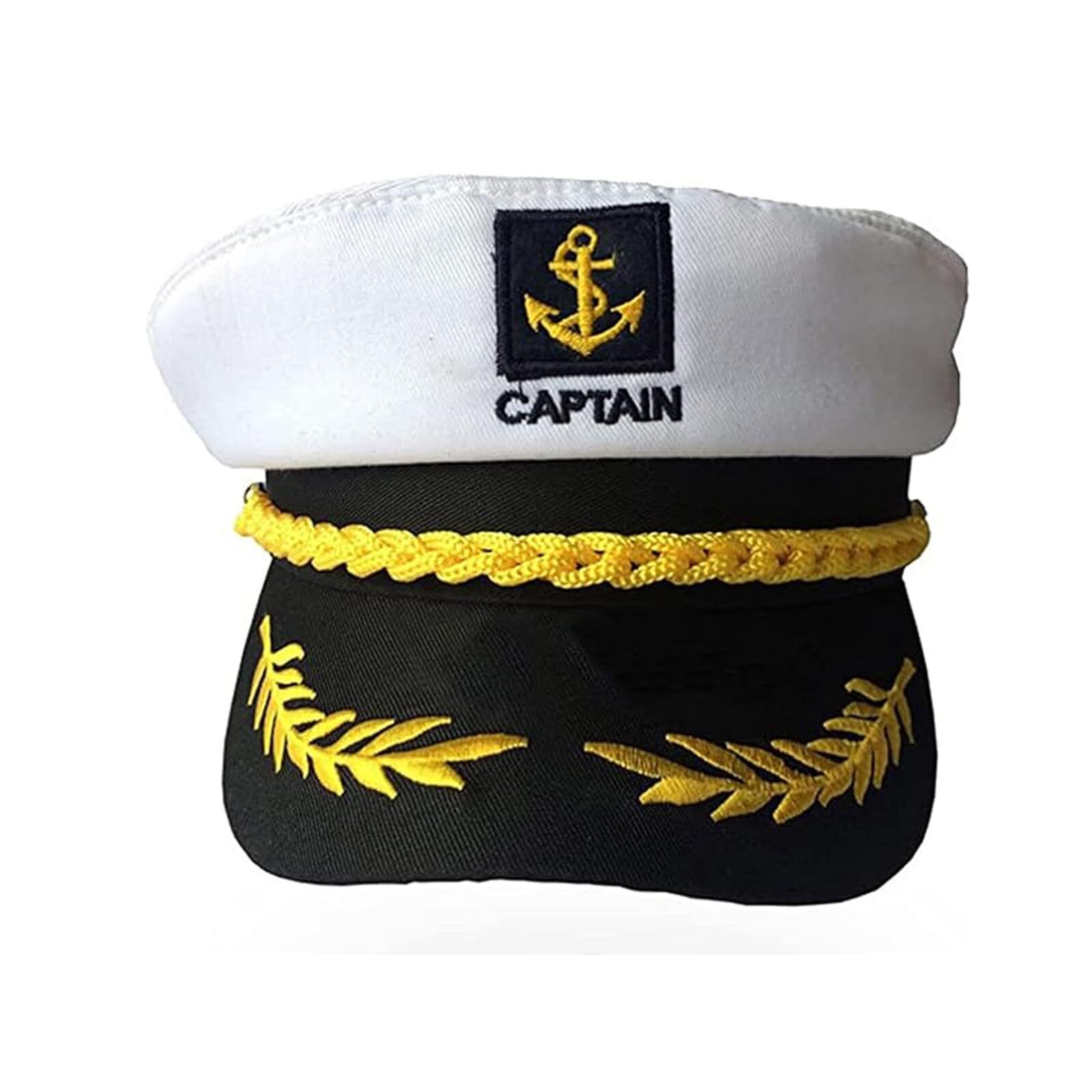 Soochat Captain Hat Nautical Sailor Skipper Hat Ship Yacht Boat Sailor Navy M…