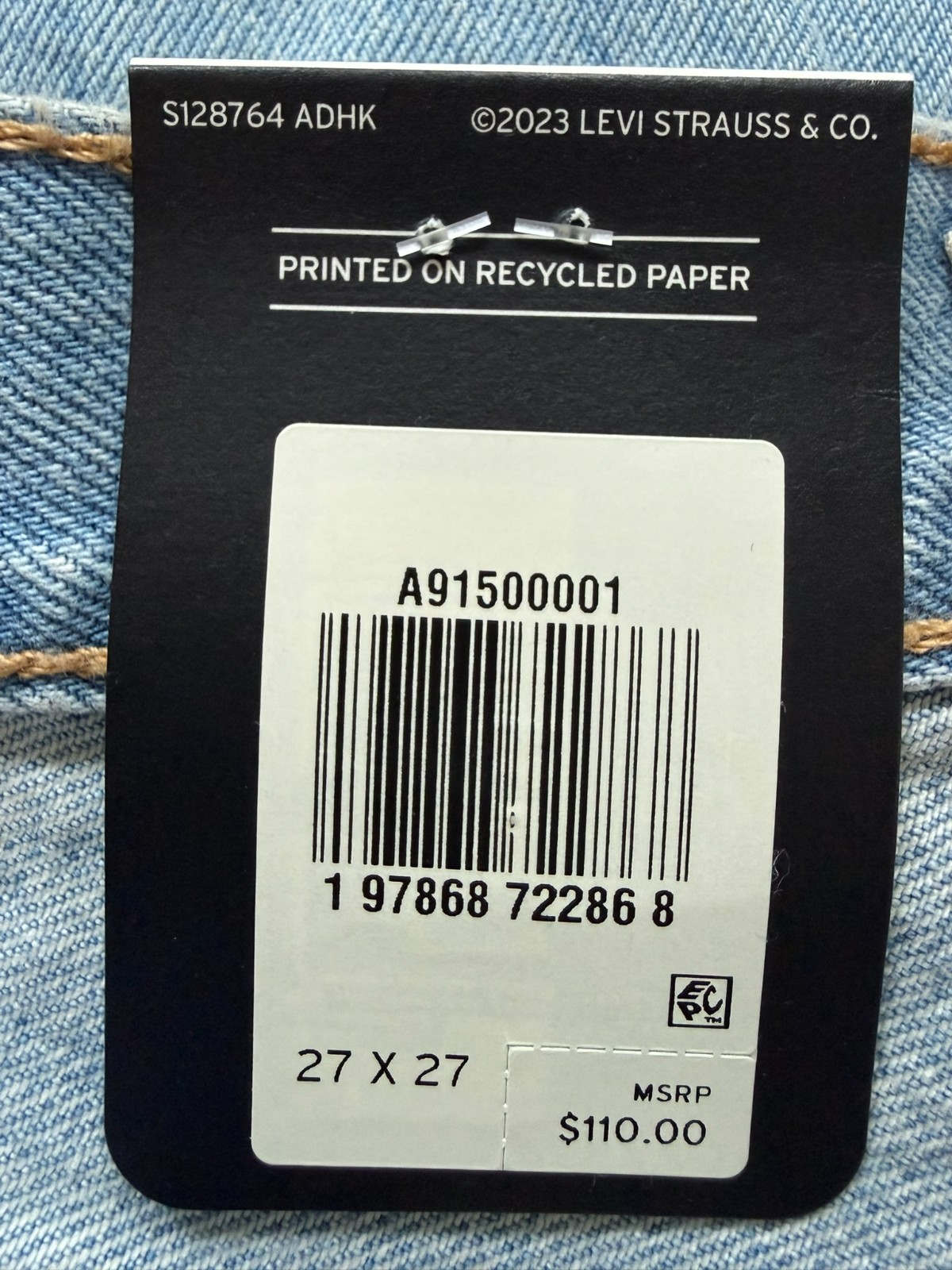 Levi’s Premium 501® ’90s Ankle Women’s Jeans Inseam 27″ Sizes 27-31 Light Wash