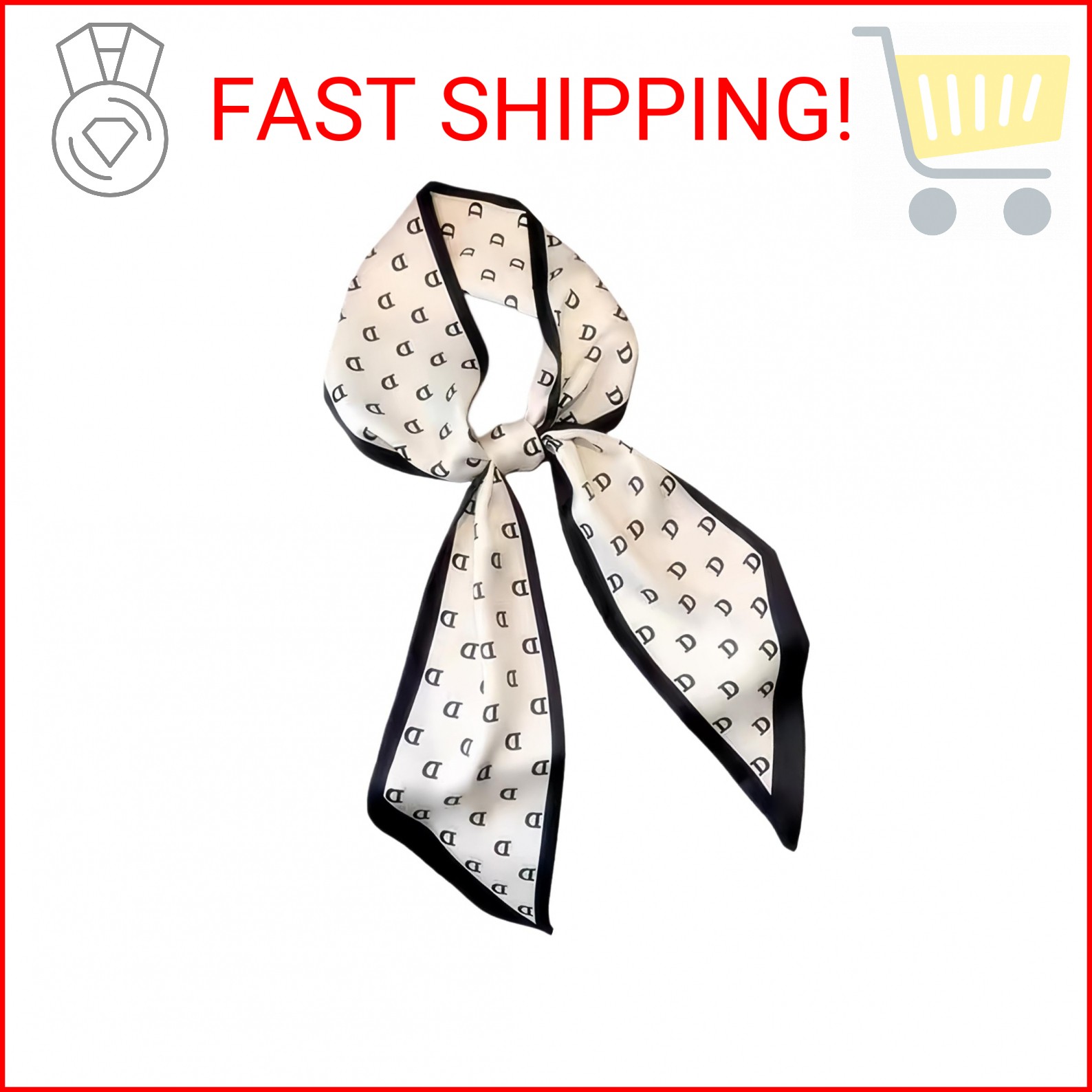 Fashion Scarf for Women – 58″ Long Skinny Scarf Lightweight, Luxurious Silk Feel