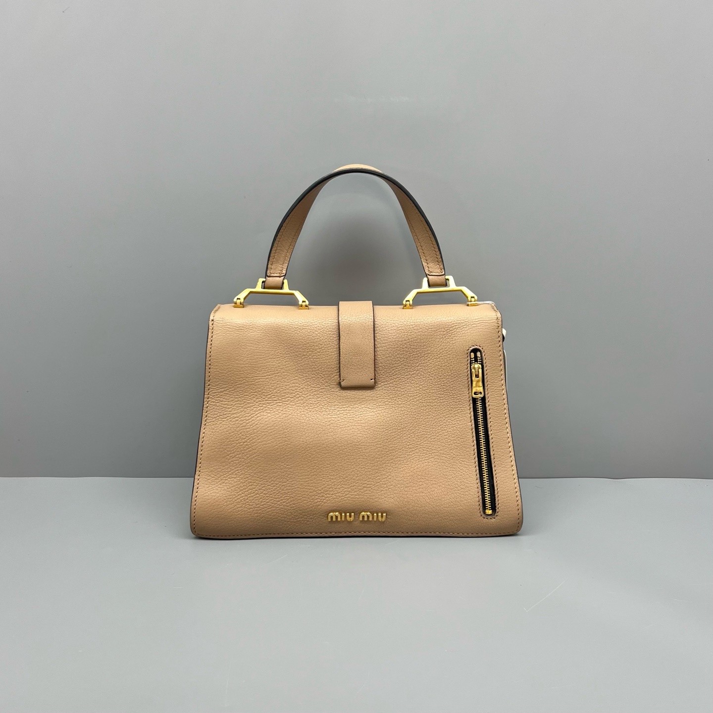 Miu Miu Pre-Owned Authentic Luxury Handbag Colorblock 27*18*13cm