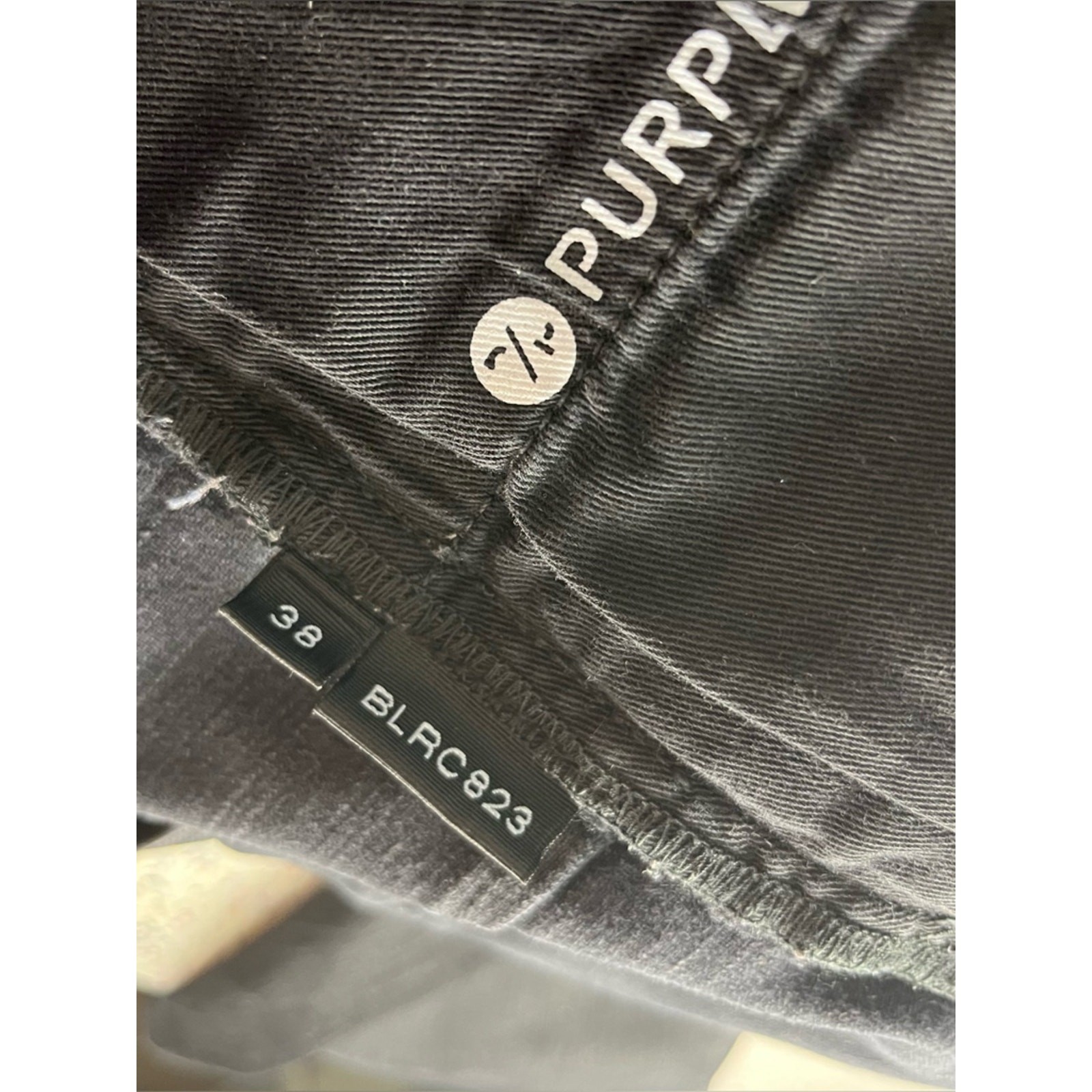 Purple Brand Men’s Cargo Pocket Jean Style P004 Black Denim Straight Leg Size 38