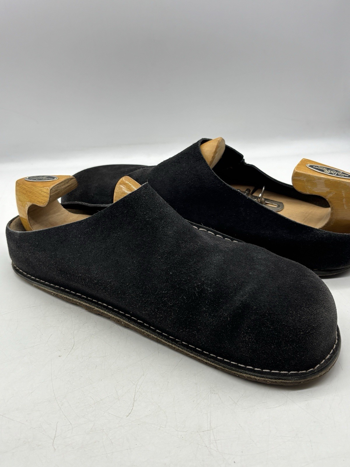 Birkenstock Zermatt Premium Suede Leather Clog Shoes Men’s size 12 EU 45 Black