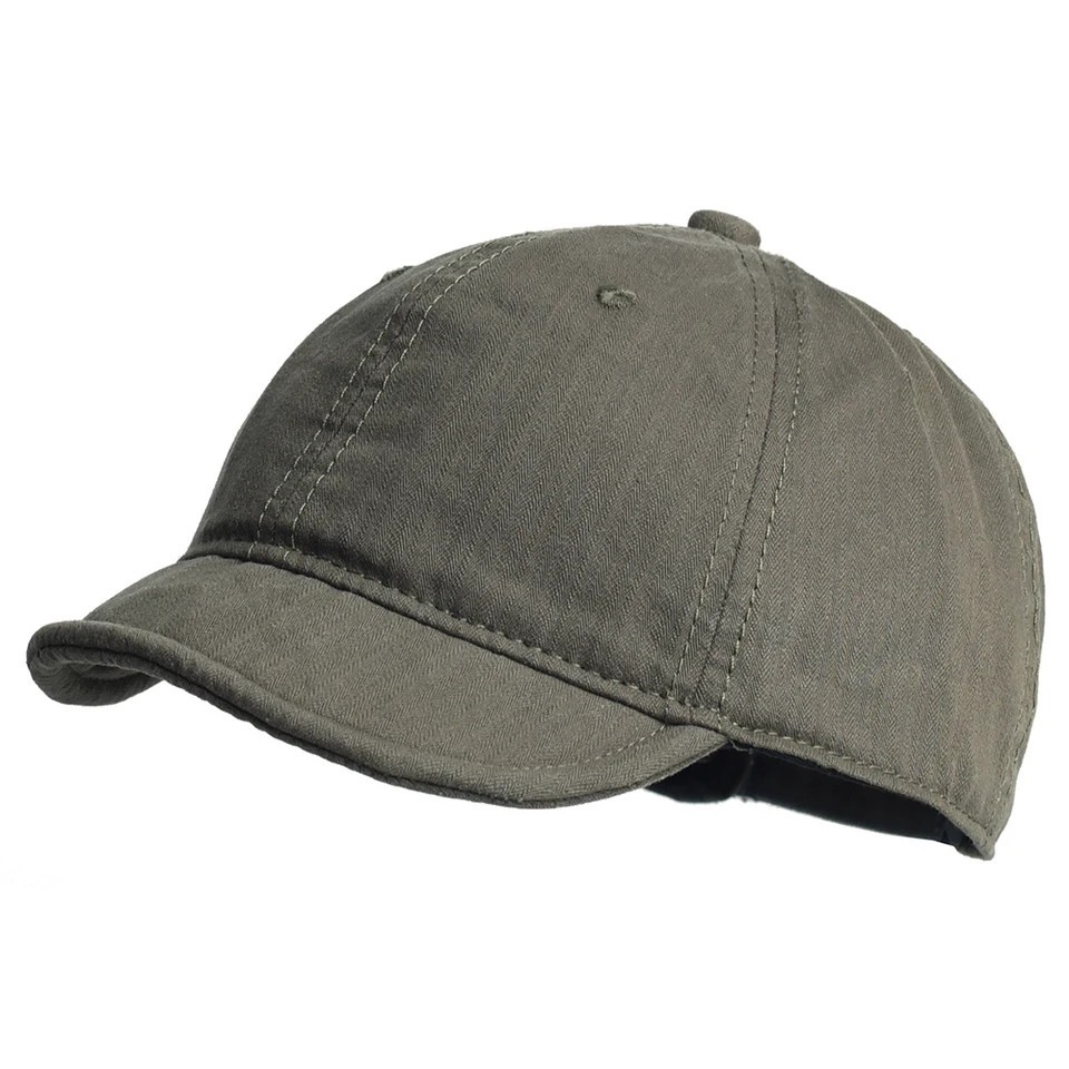 Cotton Vintage Baseball Cap Unisex Short Brim Adjustable Casual Daily Hat
