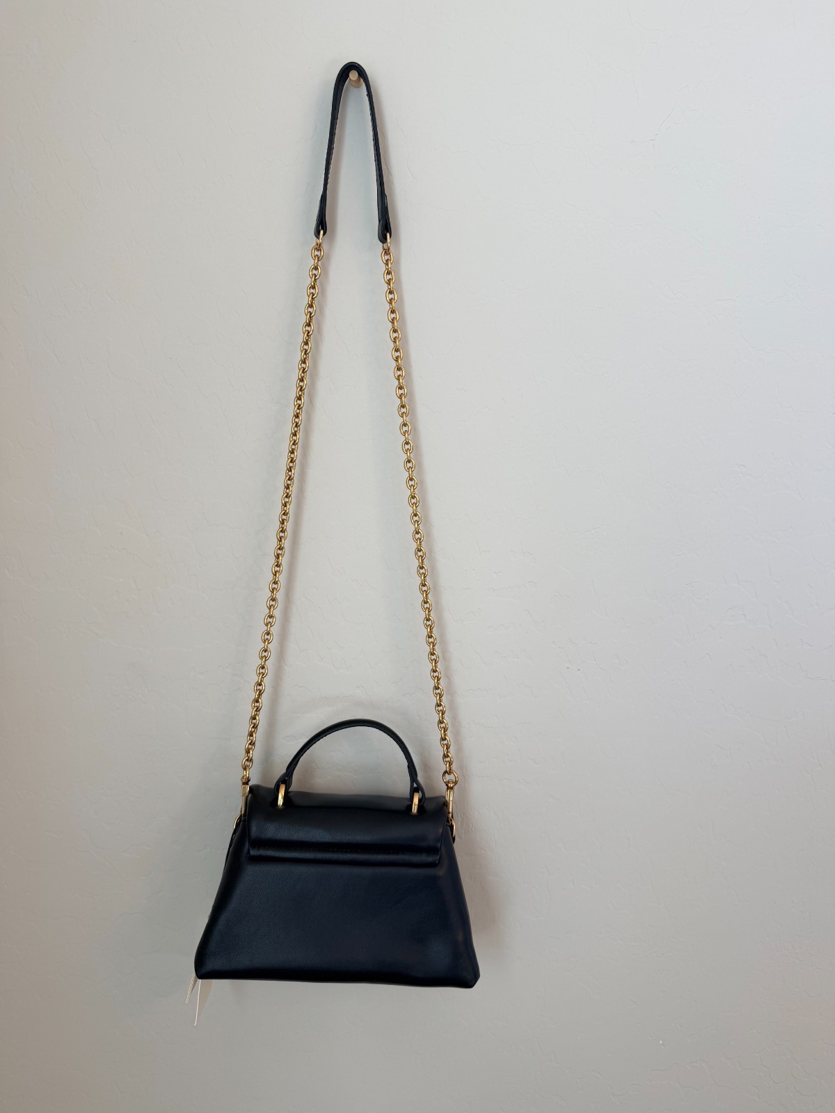 Ted Baker London Poppy Moon Black Leather Top Handle Bag NWT