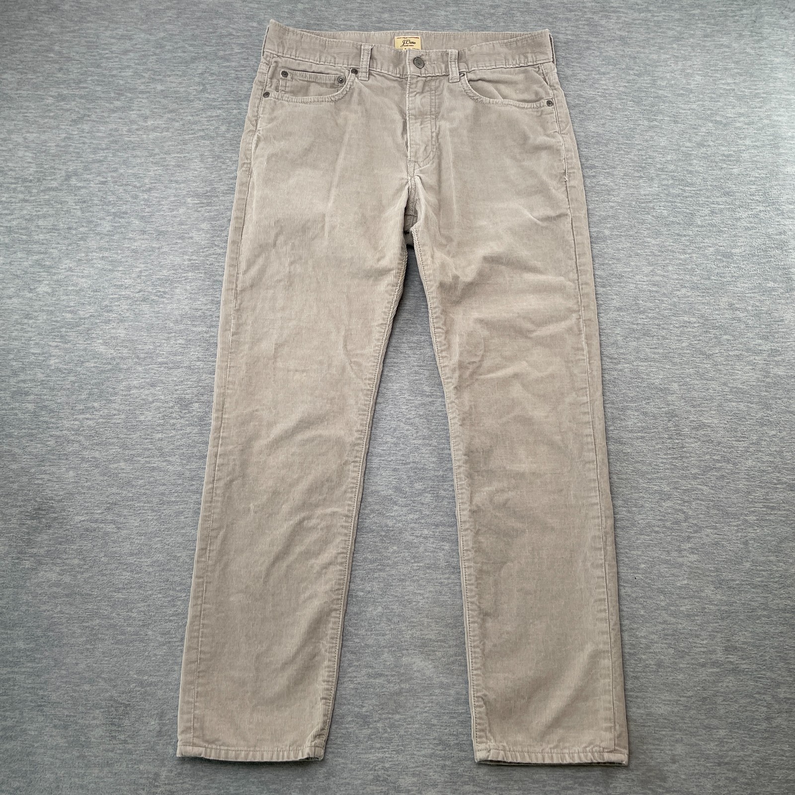 J Crew Pants Mens 31×30 Gray The Sutton Chino Corduroy Straight Leg Slim