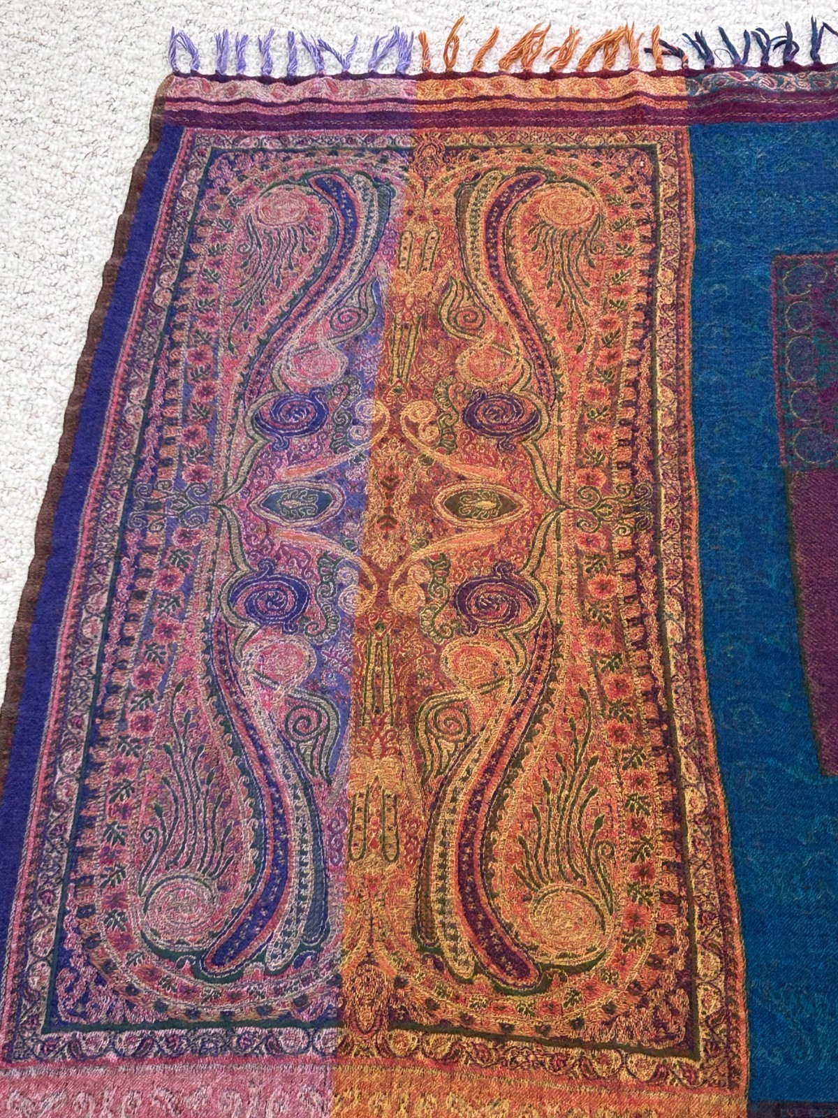 Moksha Fine Wovens 100% Pure New Wool 75″ Length x 36″ Width Throw / Pashmina