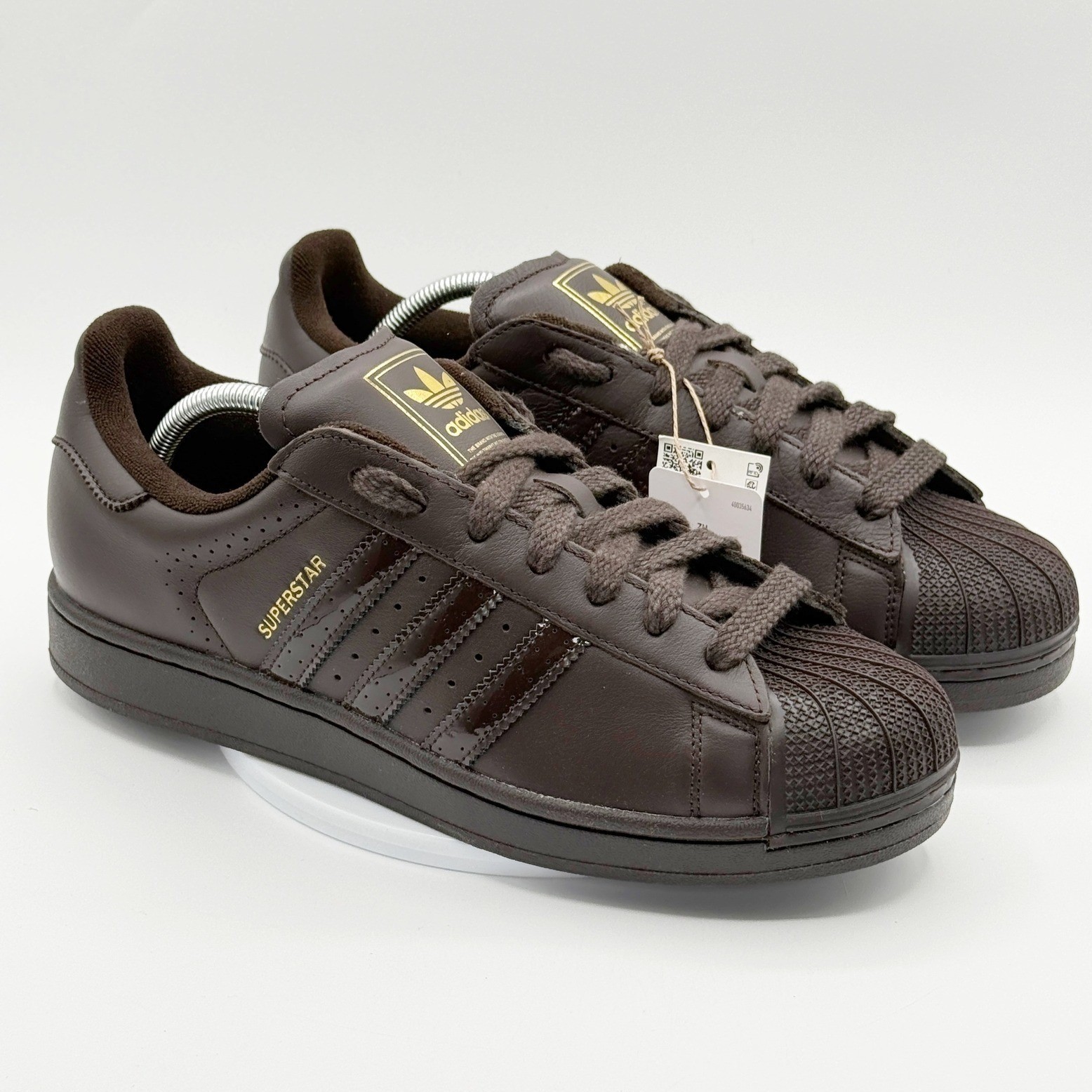 Adidas Superstar II Mens Size 11.5 Brown Gold Leather Sneakers KH9180 – New