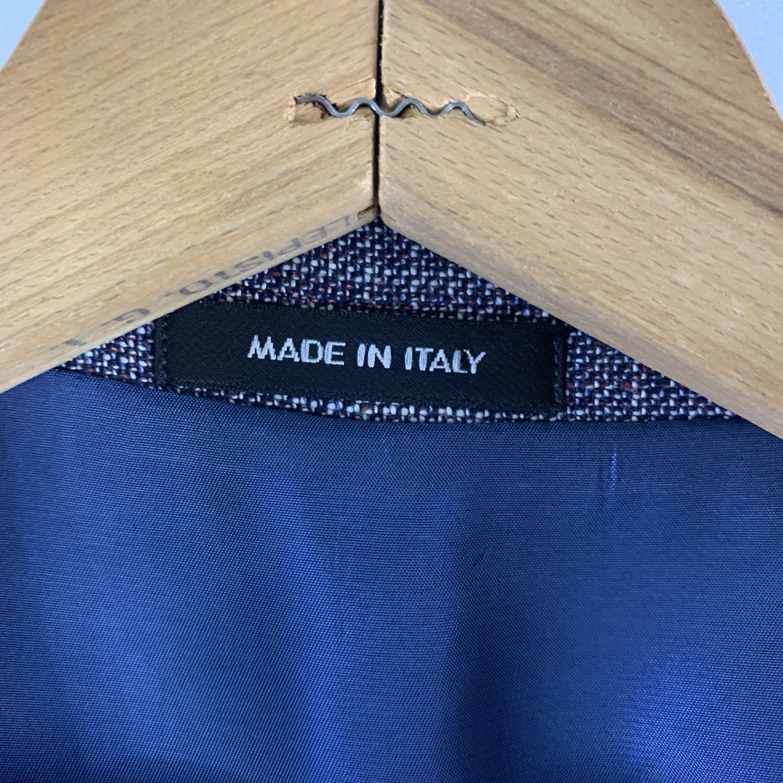 Mens Unstructured Hopsack Sport Coat 46R Summer Wool Linen Cotton Patch Pocket
