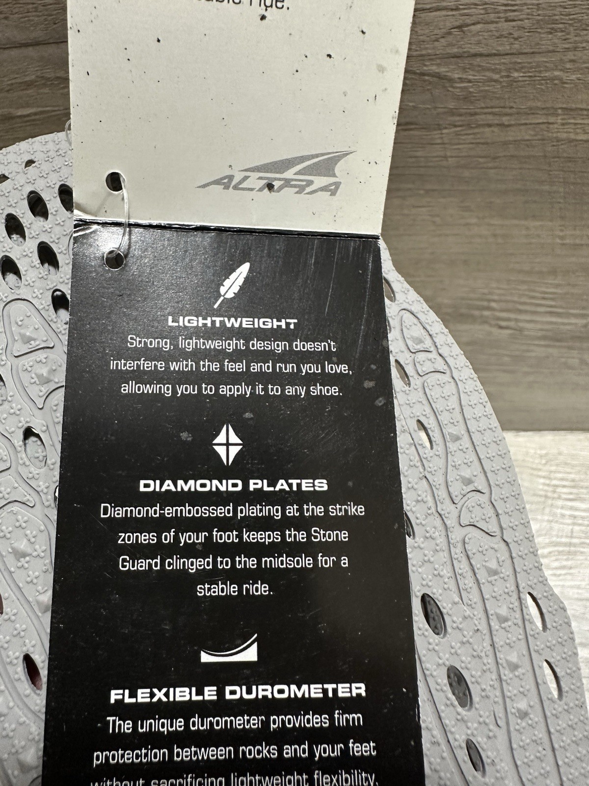 Altra Removable Stone Guard Insoles Women’s 8.5 Men’s 10.5 New