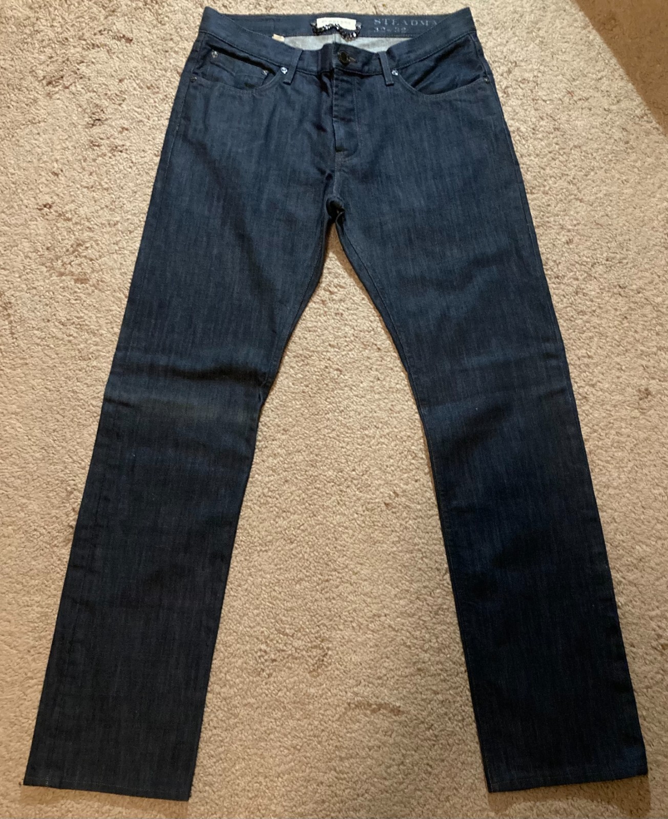 Burberry London Steadman Jeans indigo blue, size 32 x 33 NWOT