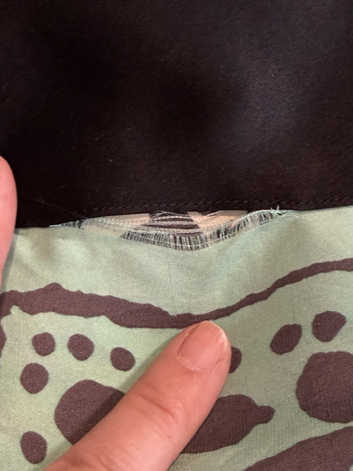 Vera Neumann Bold Teal Black Celadon Silk Scarf With Double Layer Border 43in Sq