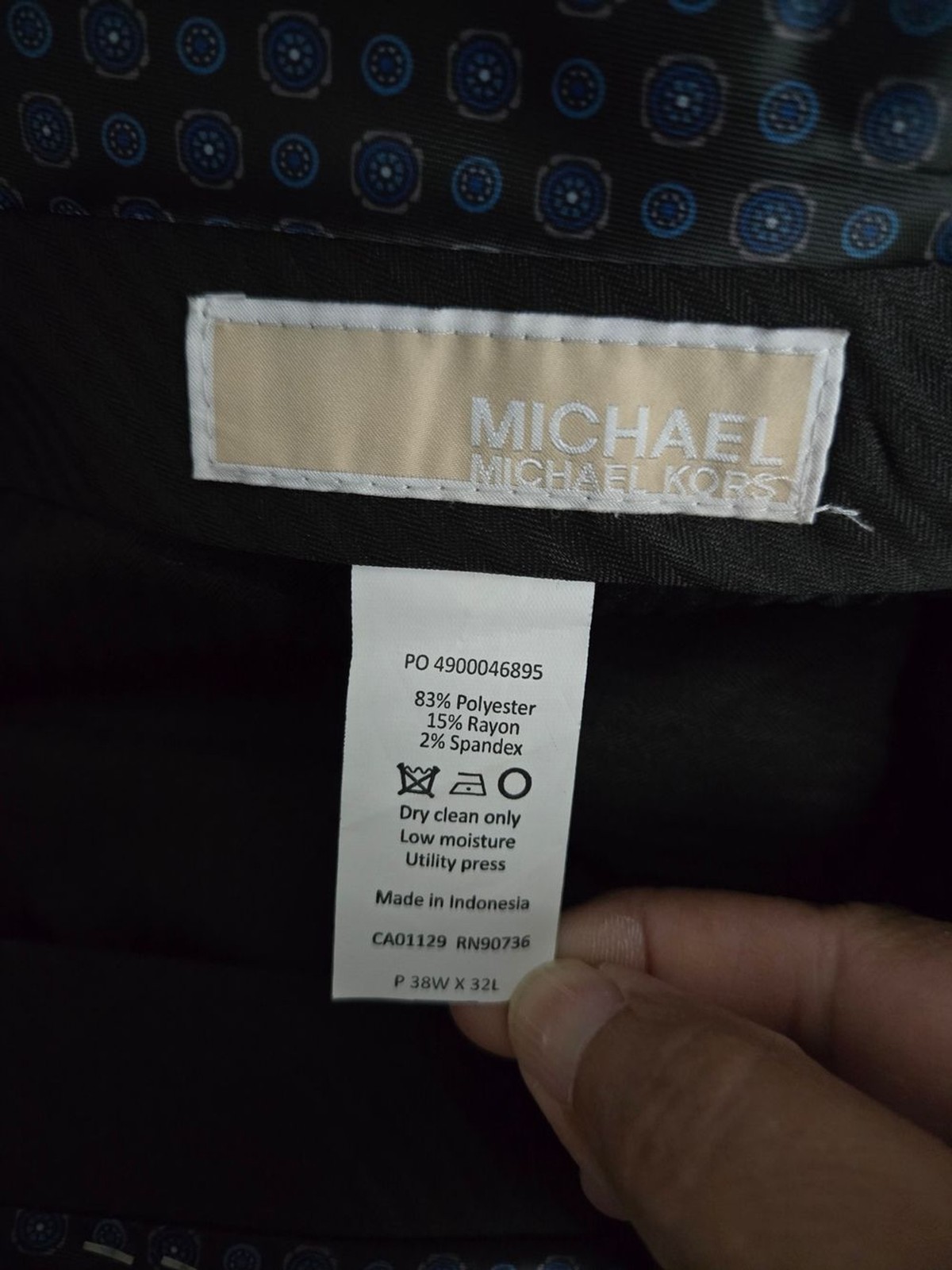 NWT Michael Kors Men’s Flat Front Dress Pants Gray Slacks 38×32 Corporate