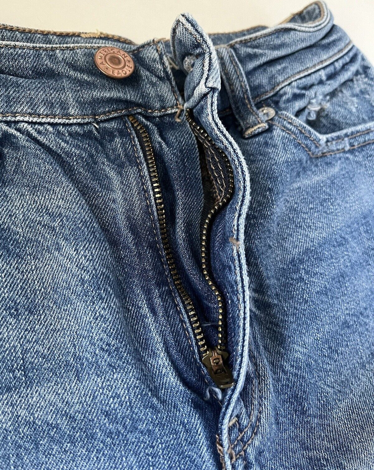 American Eagle Highest Rise Mom Short Size 000 Comfort Stretch Waistband