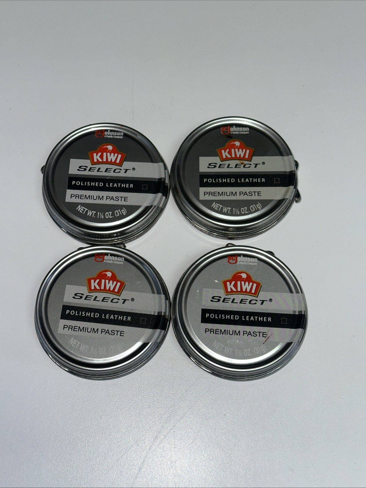 4 Pack KIWI SELECT BROWN Polished Leather Premium Paste 1⅛ oz FREE SHIPPING