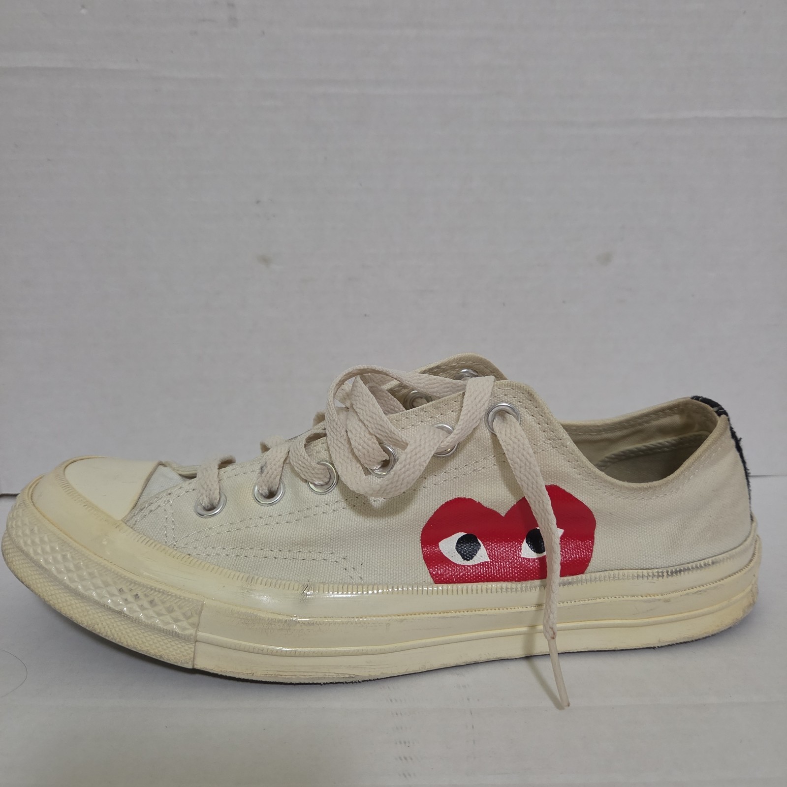 Converse CDG Comme des Garçons Play White Chuck Low M 8 W 10 Sneakers
