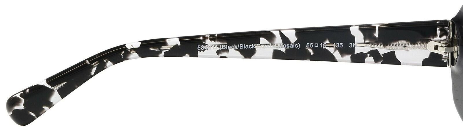 Coach Women’s HC8168 Sunglasses Black/Black Crystal Mosaic/Light Grey Gradient