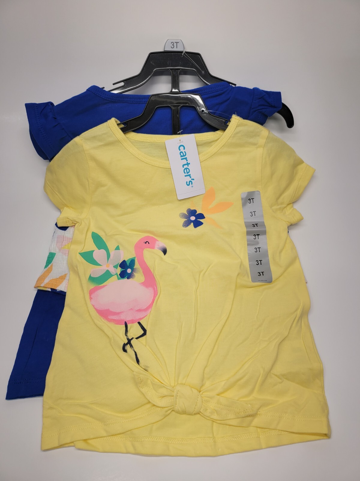 Carter’s Kids’ 3-piece Playwear Set, Flamingo Flowers Girls Toddler