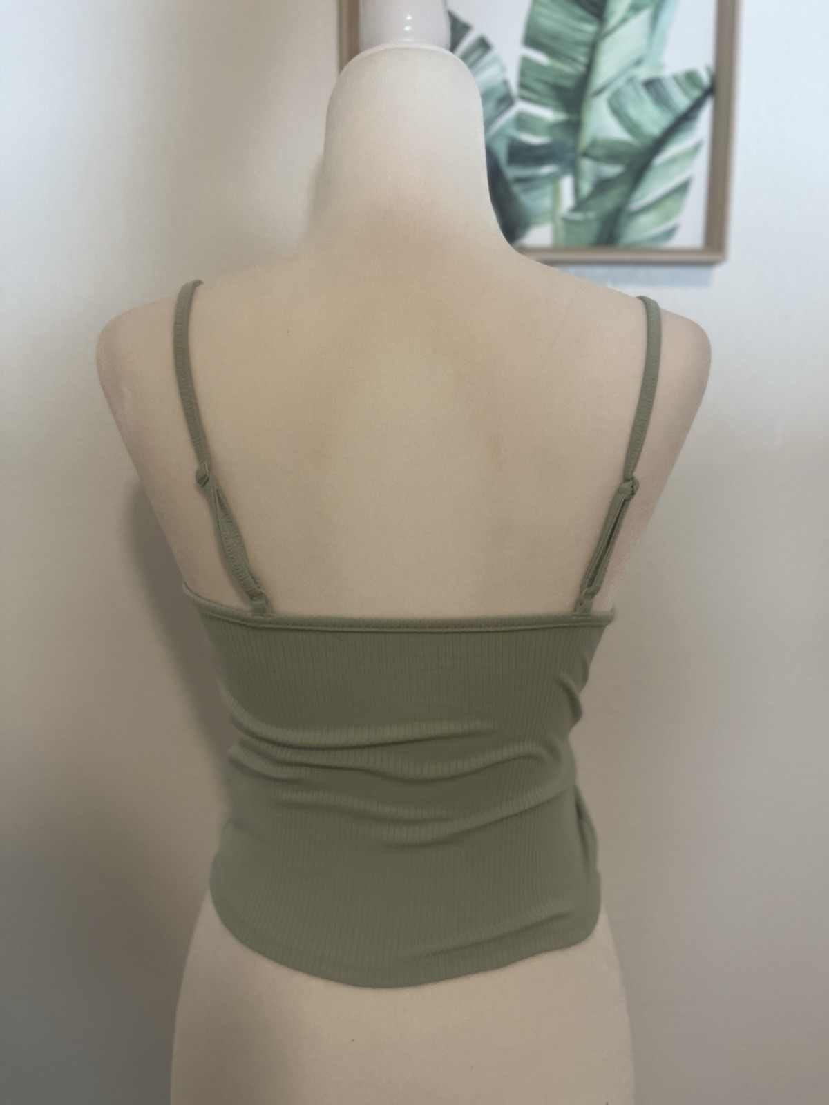 American Eagle Women’s Light Green Ribbed Tank Top – Size Small