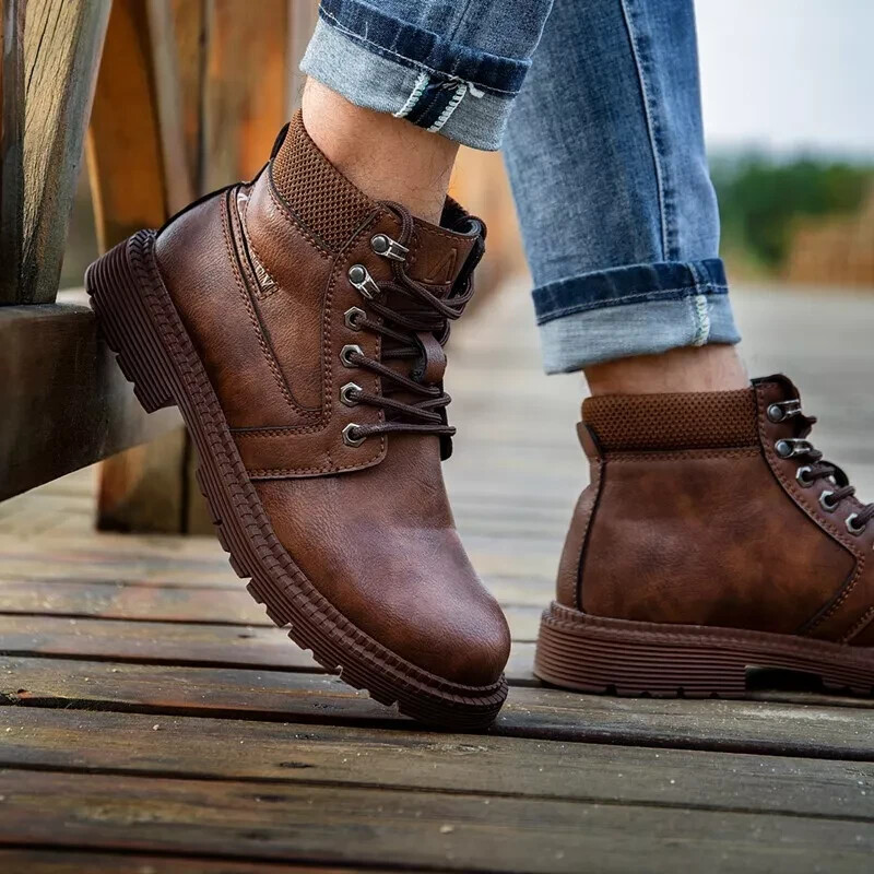 Waterproof Work Boots Mens Safety Shoes Steel Toe Botas De Trabajo Para Hombre
