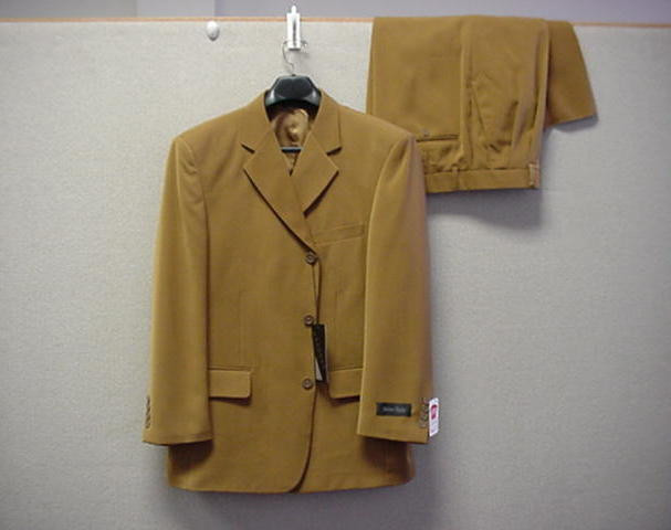 Men’s Single Breasted Basic Suit w/Pants come 20 colors 38R-62L by Fortino Landi