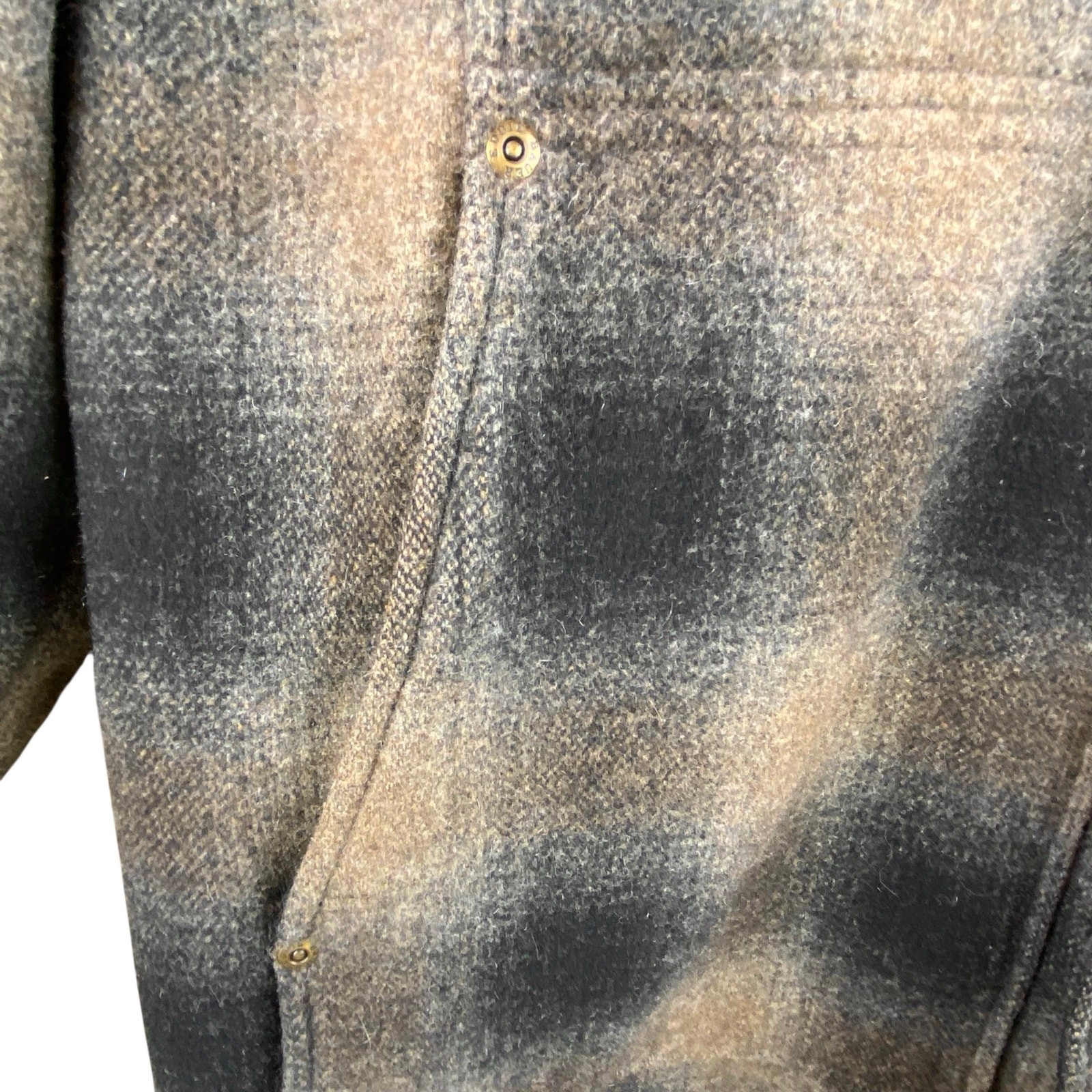Eddie Bauer Wool Plaid Jacket Size L Quilted Lining Barn Chore New Without Tag
