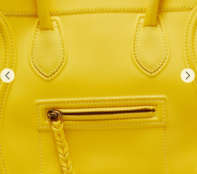 Celine Yellow Leather Medium Phantom Luggage Tote Bag $4200 With Dust Bag