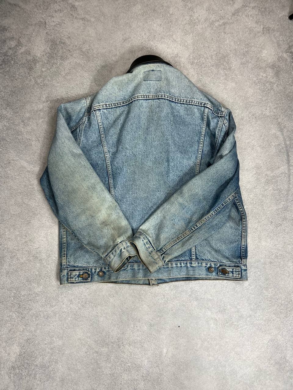 VTG Japanese Streetwear Y2K Style Washed Levis Jeans Zip Jacket 90s