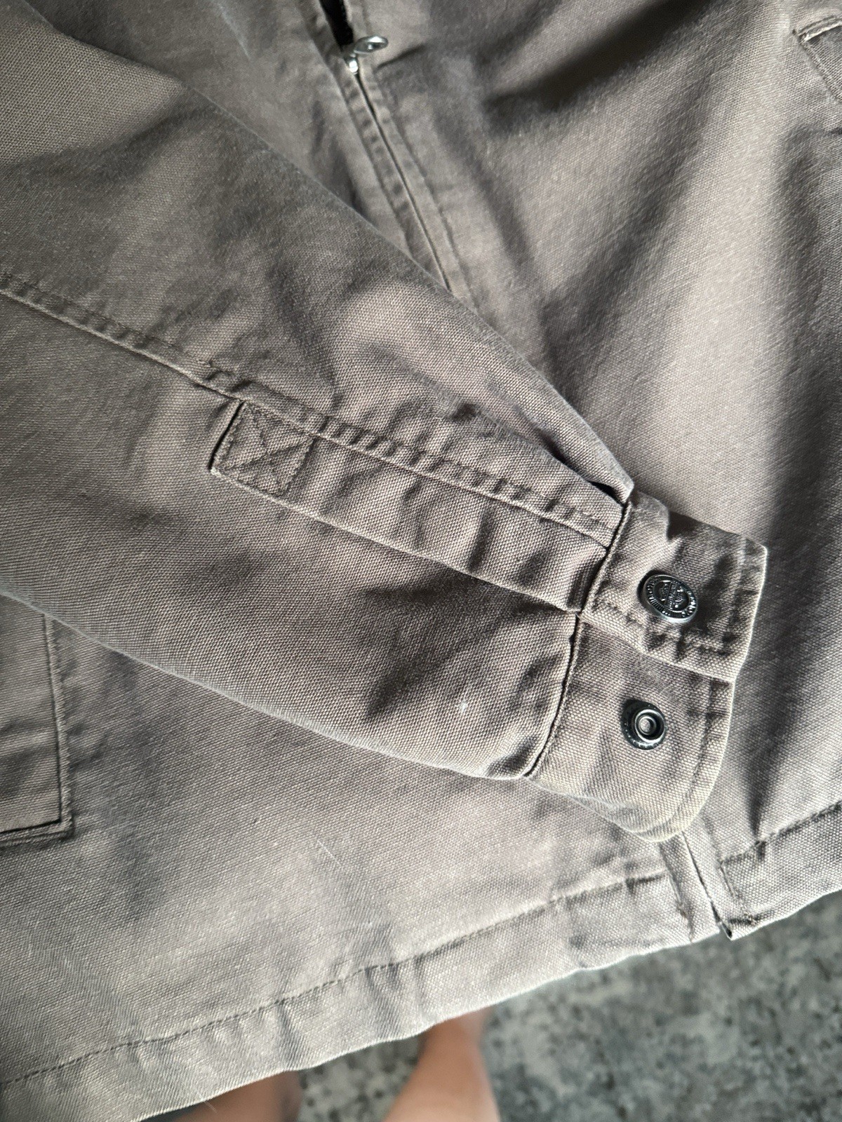 Harley-Davidson casual/work jacket (zip-front, chore/workwear style)