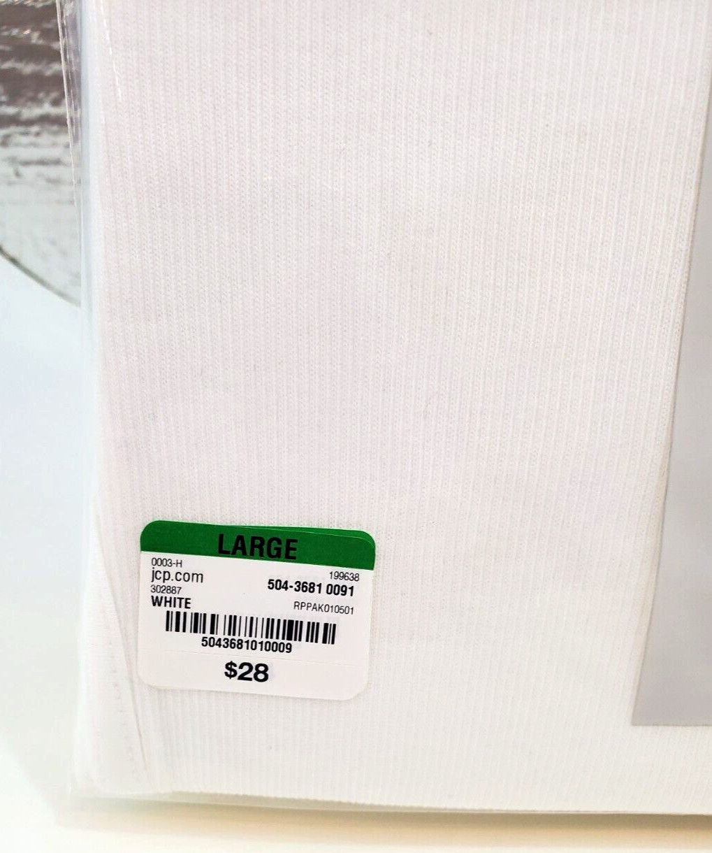 Stafford Super Soft 100% Cotton A-Shirts Ribbed Tank Top 4 Pack Large