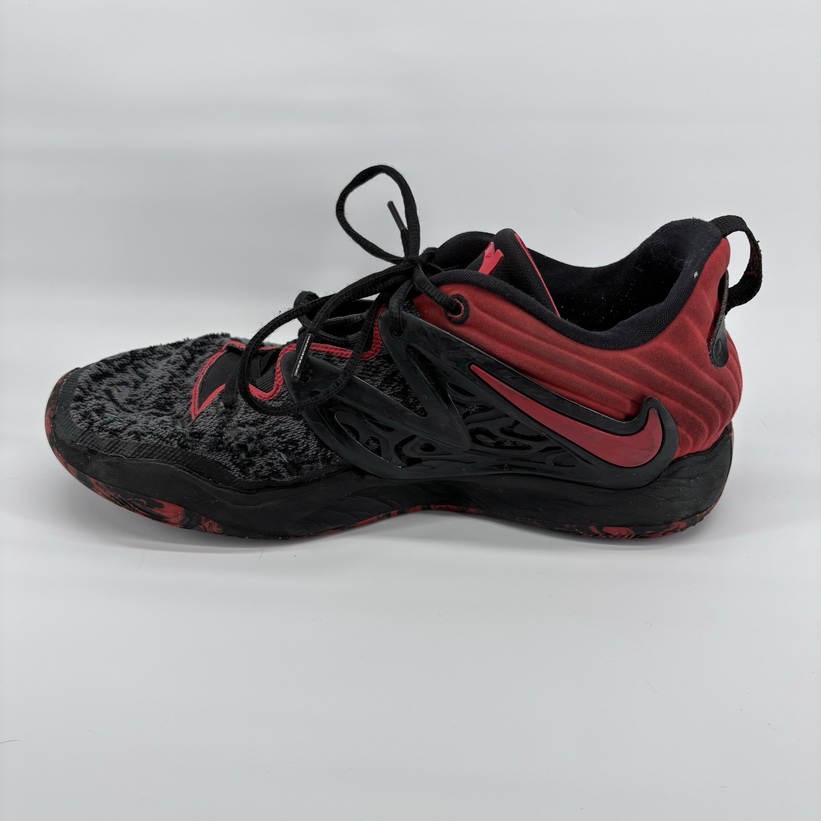 Nike KD 15 Bred Basketball Shoes Red and Black *READ*